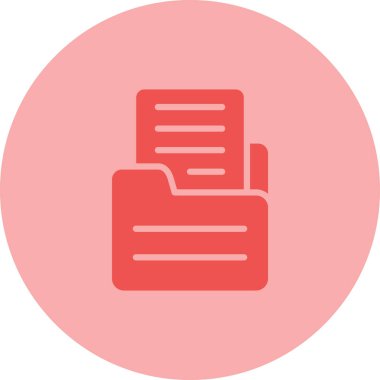 Belge simgesinin vektör illüstrasyonu