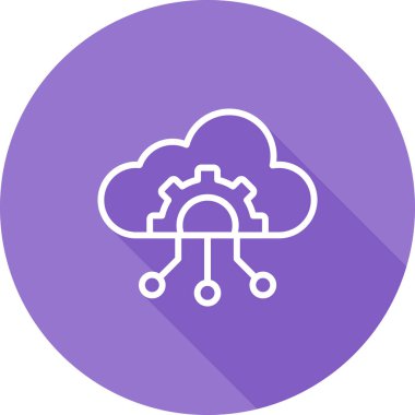 Bulut. Web simgesi basit tasarım