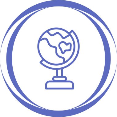 Dünya. Web simgesi basit illüstrasyon