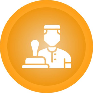 Moda tarzında izole edilmiş tıbbi doktor simgesi