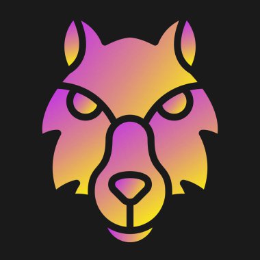 hayvan logo vektör şablonu, vektör illüstrasyonu