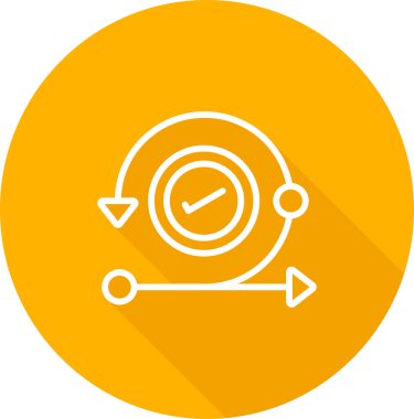 Bir saatin vektör illüstrasyonu