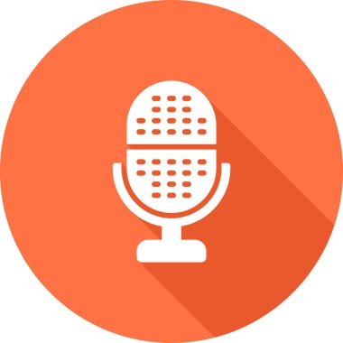 microphone icon web simple illustration