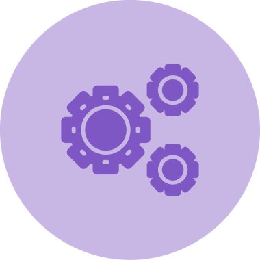 Dişliler. Web simgesi basit illüstrasyon