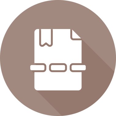 Modern ofis ikonundan yoksun vektör illüstrasyonu