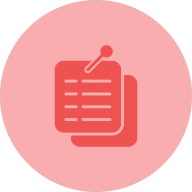 Belge. Web simgesi basit illüstrasyon