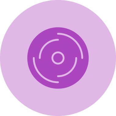 CD mi? Web simgesi basit tasarım