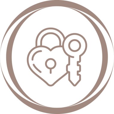 asma kilit web simge vektör çizim