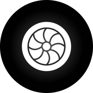 Tek bir çiçek simgesinin vektör illüstrasyonu