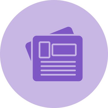 Modern kitap simgesinin vektör illüstrasyonu