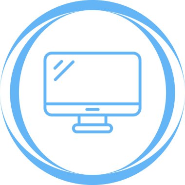 Dizüstü bilgisayar simgesi vektör çizimi