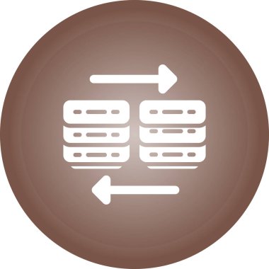 kahverengi vektör ağ simgesi