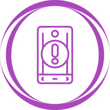 vector illustration of a mobile icon