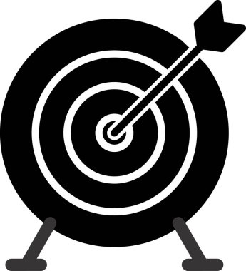 Dart. Web simgesi basit illüstrasyon