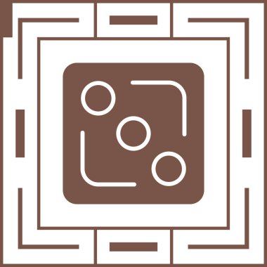 Modern b 'nin vektör illüstrasyonunda yiyecek ikonu yok