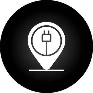 Konumun vektör illüstrasyonu modern simge