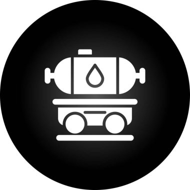 gaz tankı ikonu vektör illüstrasyonu