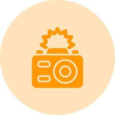 Kamera. Web simgesi basit illüstrasyon