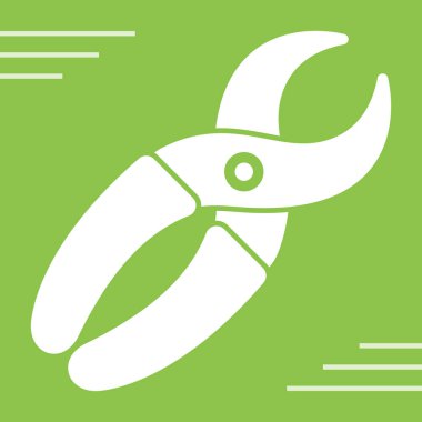 bahçe bahçe bahçe makas simgesi ana hatları biçiminde