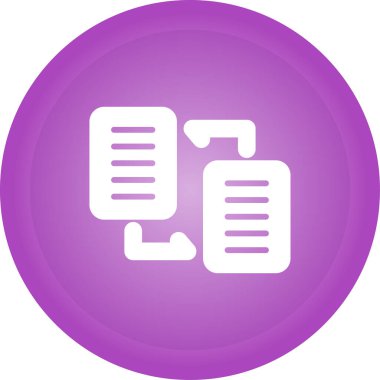 Belge. Web simgesi basit illüstrasyon