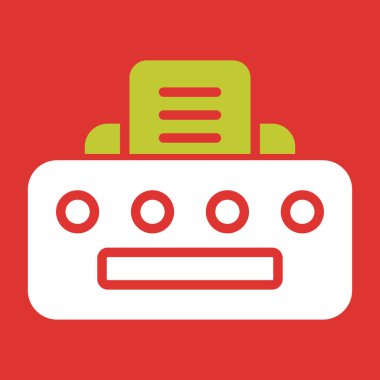 Robot simgesinin vektör illüstrasyonu