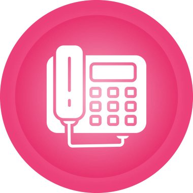 Telefon simgesinin vektör illüstrasyonu