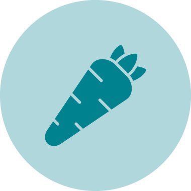 Havuç. Web simgesi basit illüstrasyon