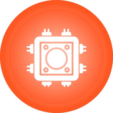 Elektrik dolgu simgesinin vektör illüstrasyonu