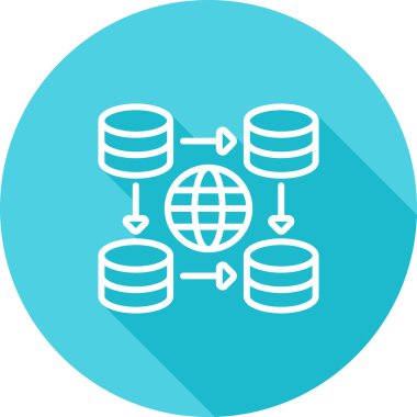 sunucu düz vektör simgesi kolayca düzenleyebilir ya da değiştirebilir