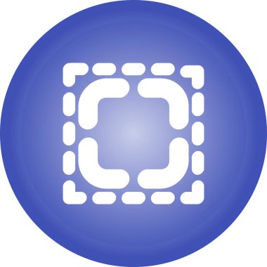 Mavi bir simgenin vektör illüstrasyonu