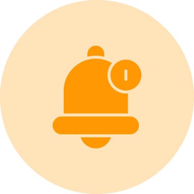 Çan simgesinin vektör illüstrasyonu