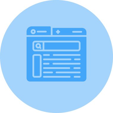 Web sitesi simgesi, modern tasarım illüstrasyonu