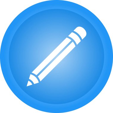 kalem mavi daire vektör simgesi tasarımı