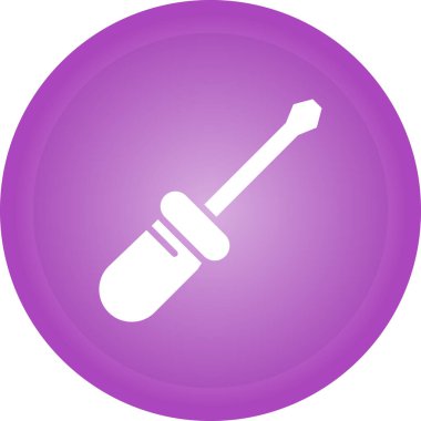 Benzersiz elektrikli tornavida çizgisi vektör simgesi