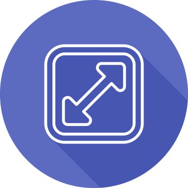 Rozetteki yön ok simgesi - özet biçimi