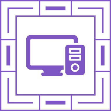 bilgisayar simgesi vektör illüstrasyonu