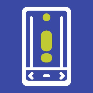 Cep telefonu simgesi, vektör illüstrasyonu