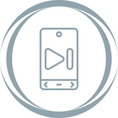 akıllı telefon simgesi vektör illüstrasyonu