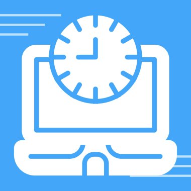 saat vektör simgesi modern basit illüstrasyon