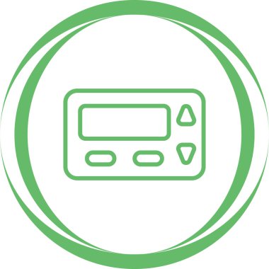 Modern b 'nin vektör illüstrasyonu simge radyodan yoksun