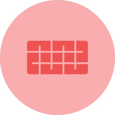 Takvim. Web simgesi basit illüstrasyon