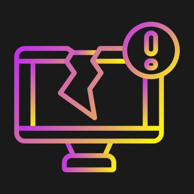 Hata simgesi vektör illüstrasyonu