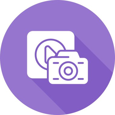 kamera web simgesi, vektör illüstrasyonu