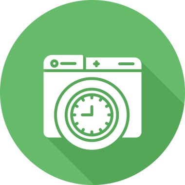 Çamaşır makinesi vektör simgesi