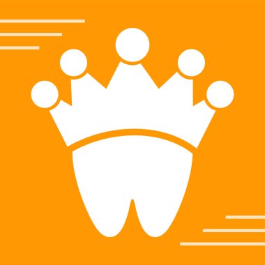 Ticaretin simgesi. Vektör biçimi düz sembol, sarı renk, yuvarlak açı, turuncu arkaplan.