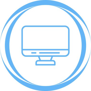 Monitör simgesi, modern tasarım illüstrasyon teknolojisi