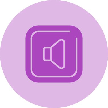 Konuşmacı. Web simgesi basit illüstrasyon