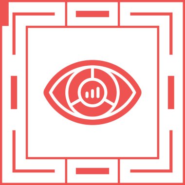 Göz simgesi vektör illüstrasyonu