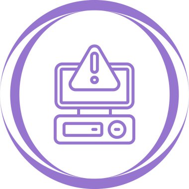 Bilgisayar. Web simgesi basit illüstrasyon