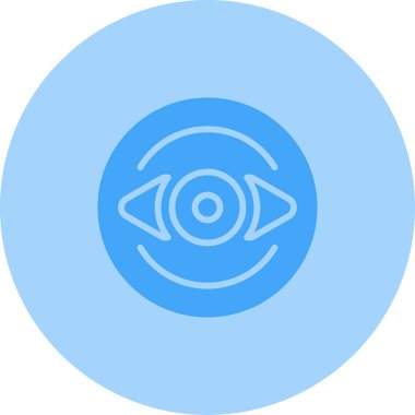 Göz. Web simgesi basit illüstrasyon